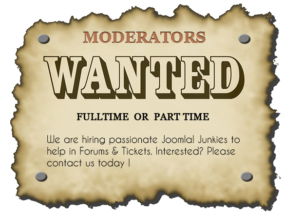 We are Hiring! Moderators wanted for JA Joomla Club