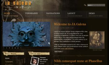 JA Galena - Feel the mystery inside a Joomla template
