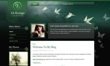JA Koniga - Stylish Joomla blog template