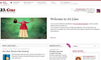 JA Lime - Blog site well - tuned with JA Comment