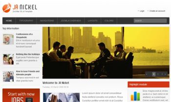 JA Nickel - Joomla Business Portal template