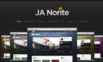 JA Norite - Grid based Joomla template 