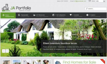Real Estate Showcase Joomla template - JA Portfolio