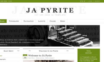 JA Pyrite - Beautiful web typeface for Joomla