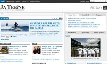 JA Teline - Grid-based Joomla News portal approach