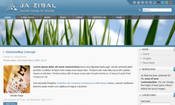 JA Zibal -  Easy customization Joomla template