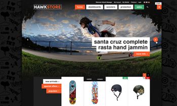 JM HawkStore â�� Magento theme for your skate shop and accessory store