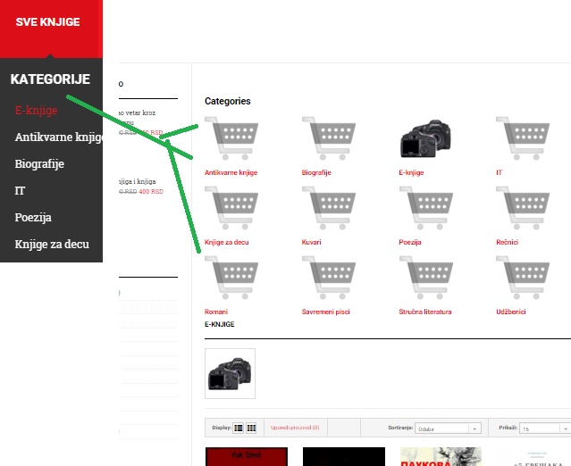 Hide to hide list of all categories in a single category JoomlArt