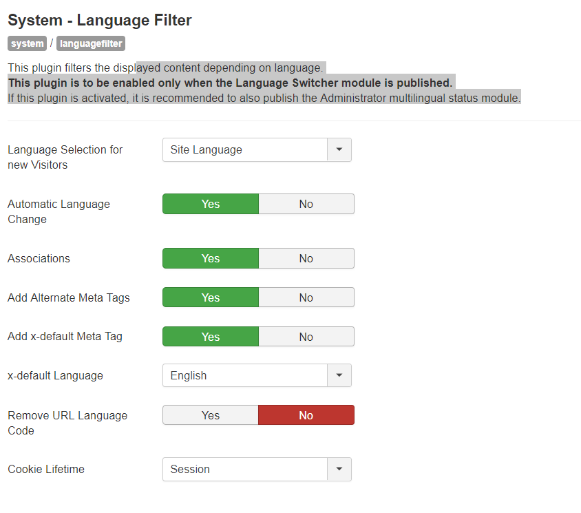 Site not going to Default language template JoomlArt