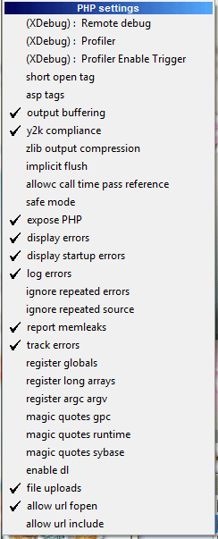 phpsettings