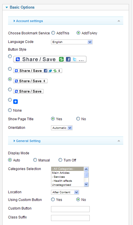 JA-Bookmark-settings
