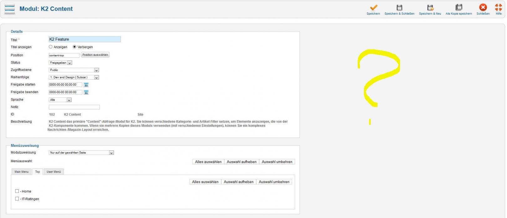 K2 Content Module not showing Advance Options JoomlArt