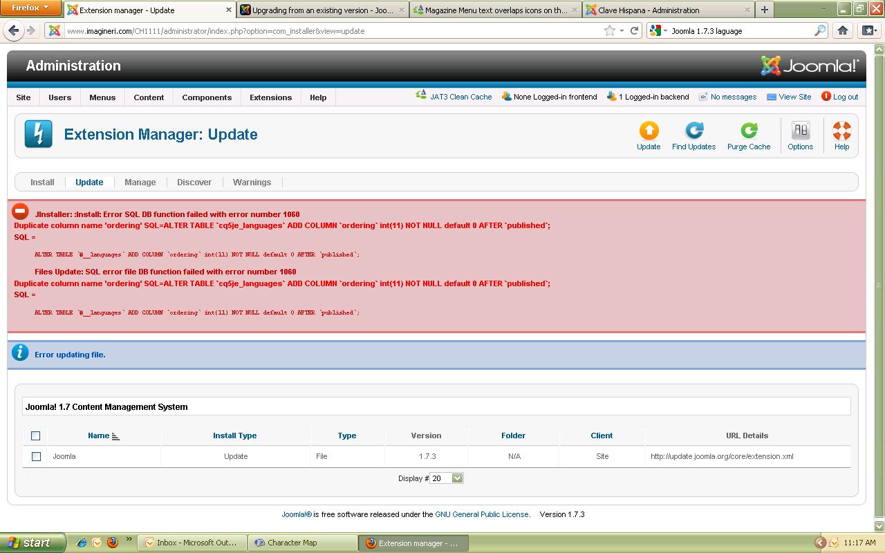 error-upgrade