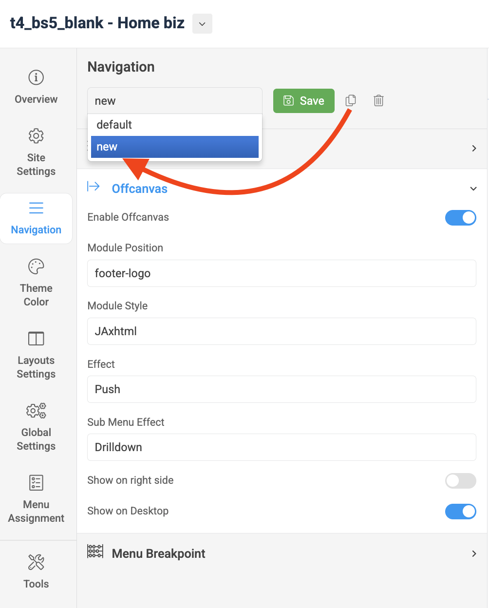 Off Canvas Menus - Support Central