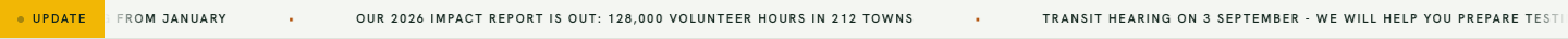 JA Civica announcement ticker