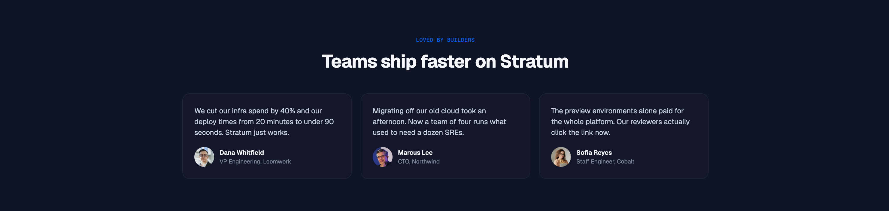 JA Stratum template testimonials module