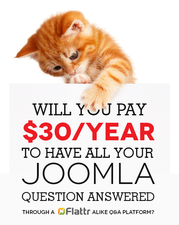 Will you pay $30/year to have all your Joomla questions answered?