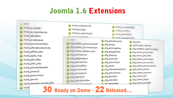 Joomla 1.6 Extensions