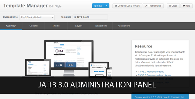 JA-T3-3.0-Administration-Panel