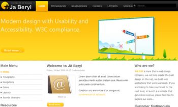 JA Beryl - Bring more web 2.0 beauty into Joomla