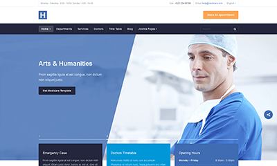 healthcare joomla template