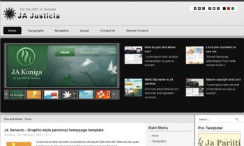JA Justicia - Web Design Showcase