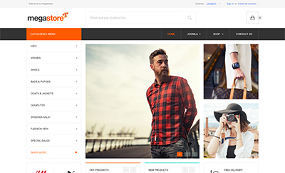 ecommerce Joomla template