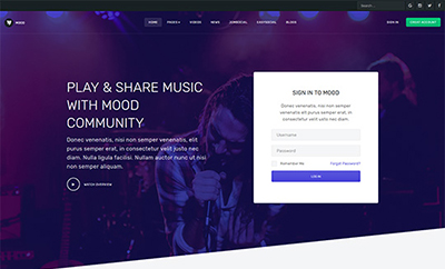 JA Mood - Community and Social Joomla template