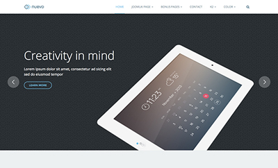 Responsive Joomla template for App page
