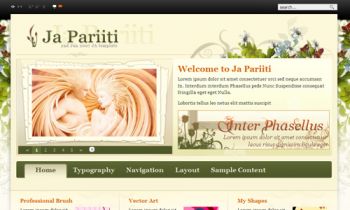 JA Pariiti - Brand new artistic Joomla template