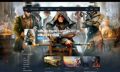 eCommerce Joomla Template for Games Store