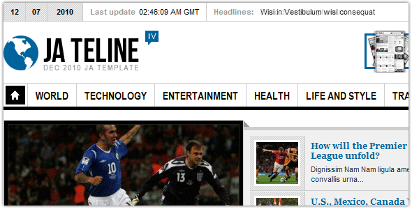 JA Teline IV Released - Long Awaited Joomla Template for Magazines and News Sites