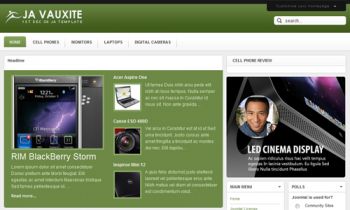 JA Vauxite - Personalize Joomla interface