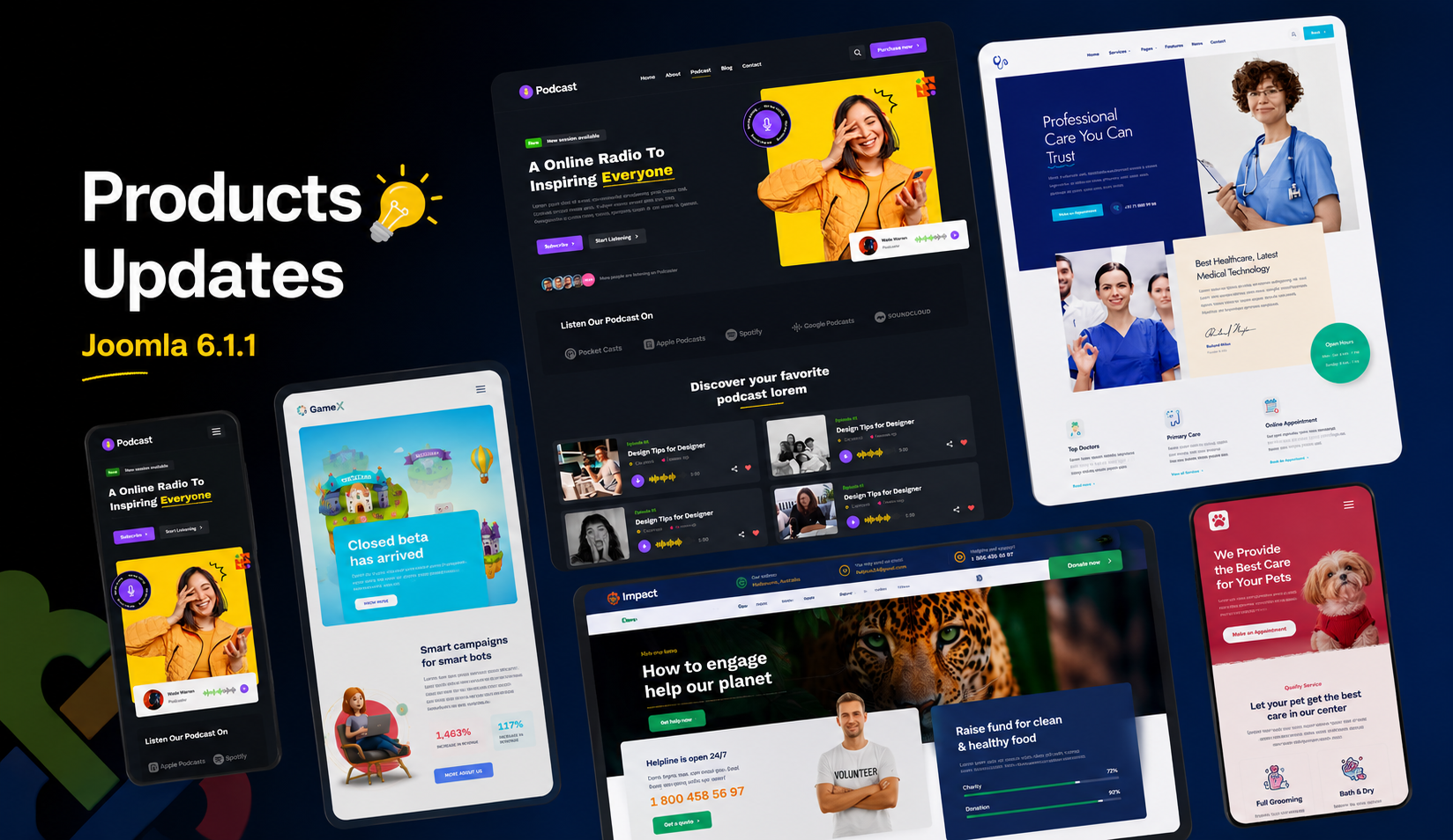 Updates: 20 Joomla Templates Updated for Joomla 6.1.1
